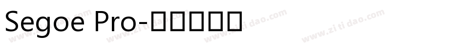 Segoe Pro字体转换